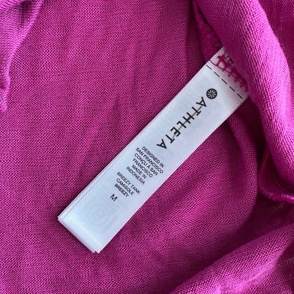 Athleta NWOT Women's Crew Neck Breezy Tank Top, Pink, Size M - Picture 4 of 6